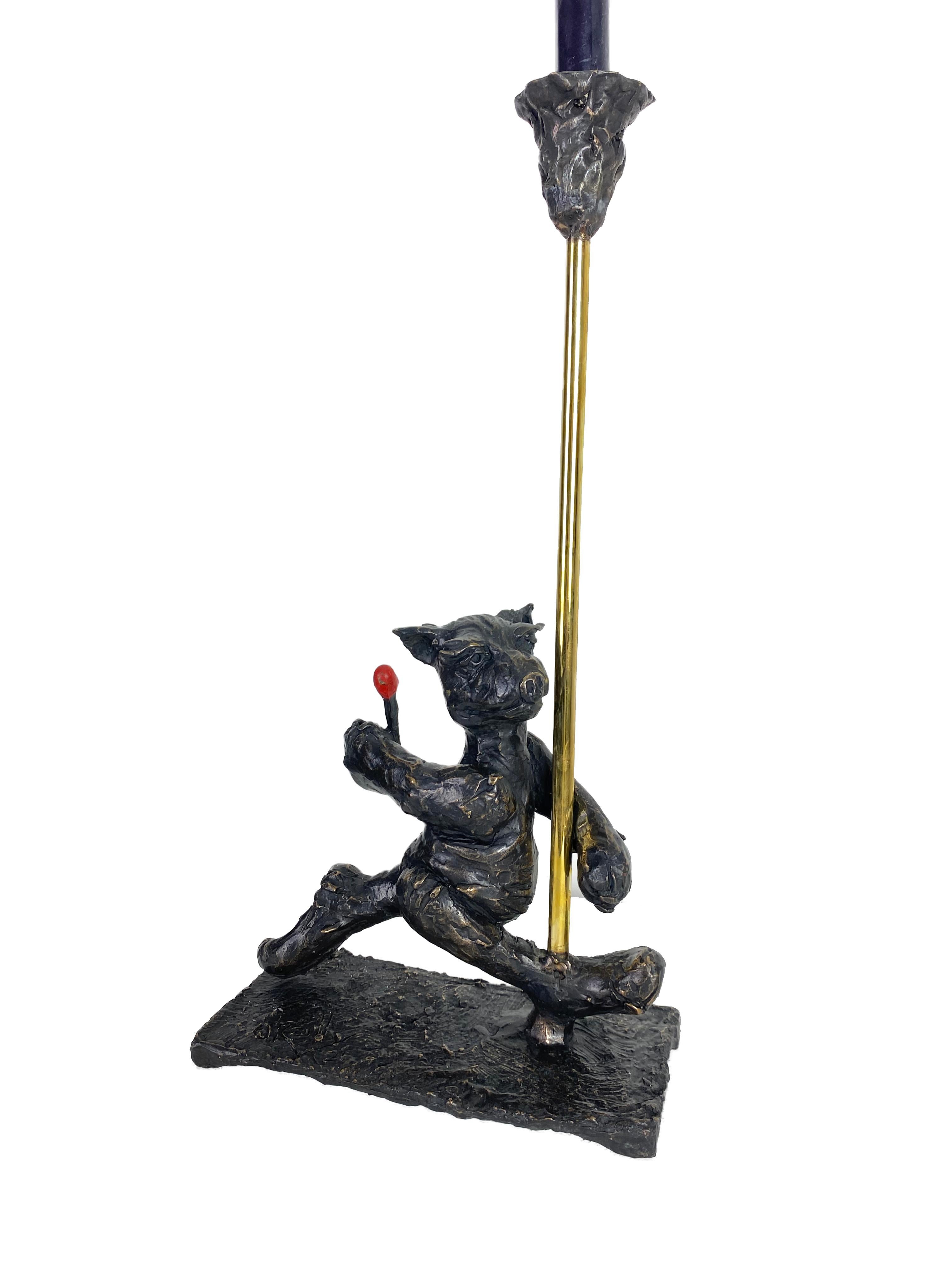 Better light a candle than curse the darkness - Sculpture by Patrick O'Reilly