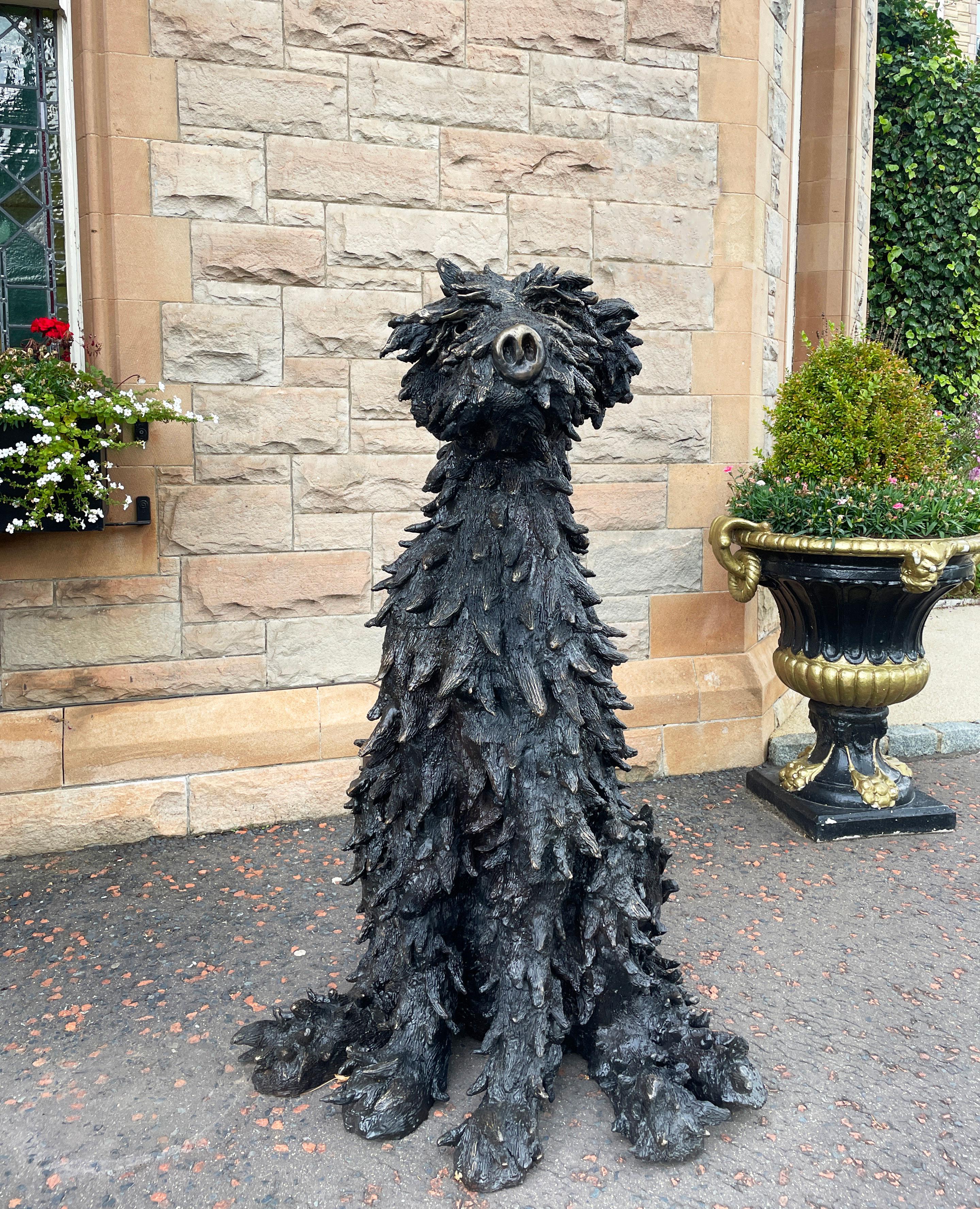 Patrick O'Reilly Figurative Sculpture - Irish Wolfhound