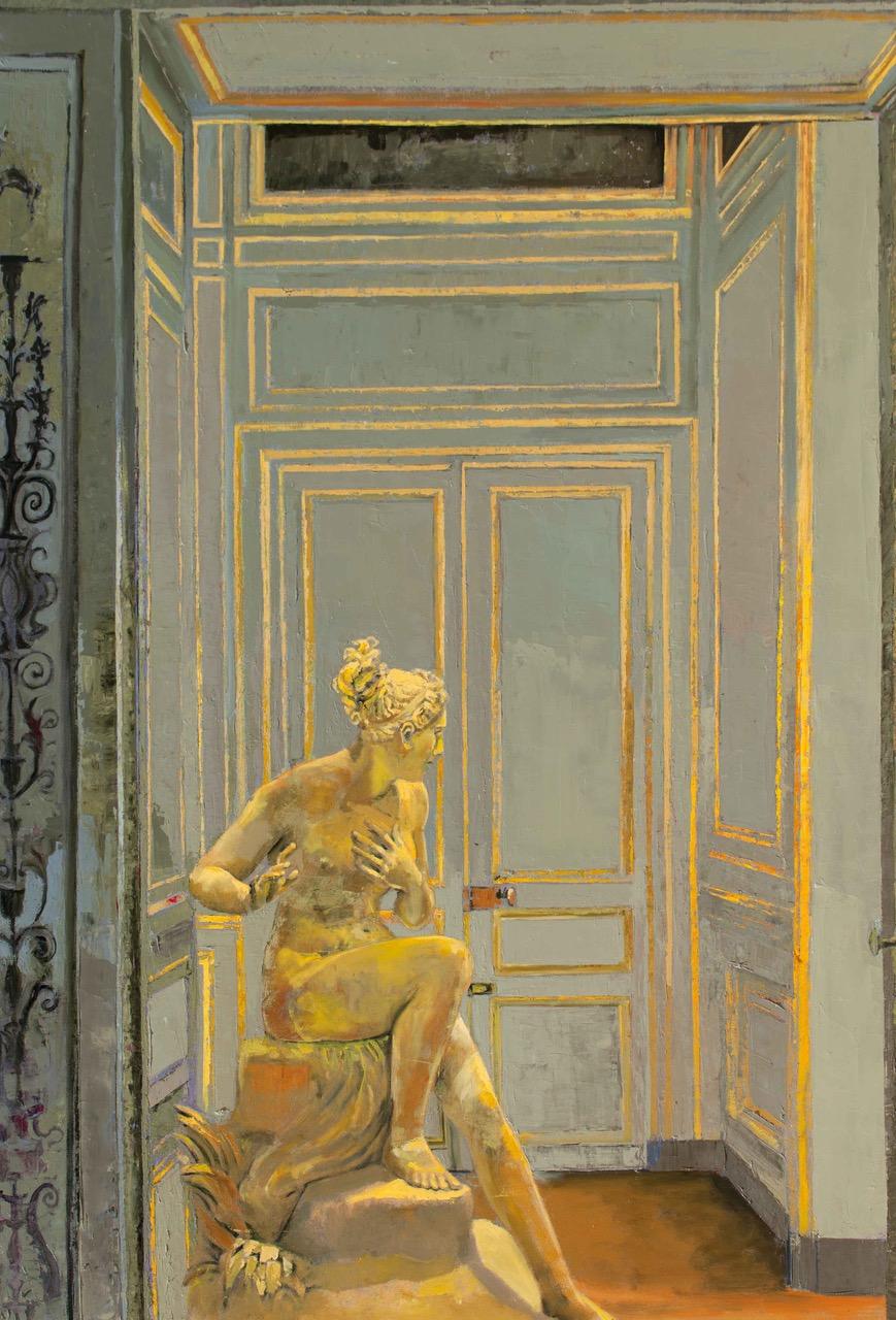 Patrick Pietropoli Interior Painting - Diane in Gold