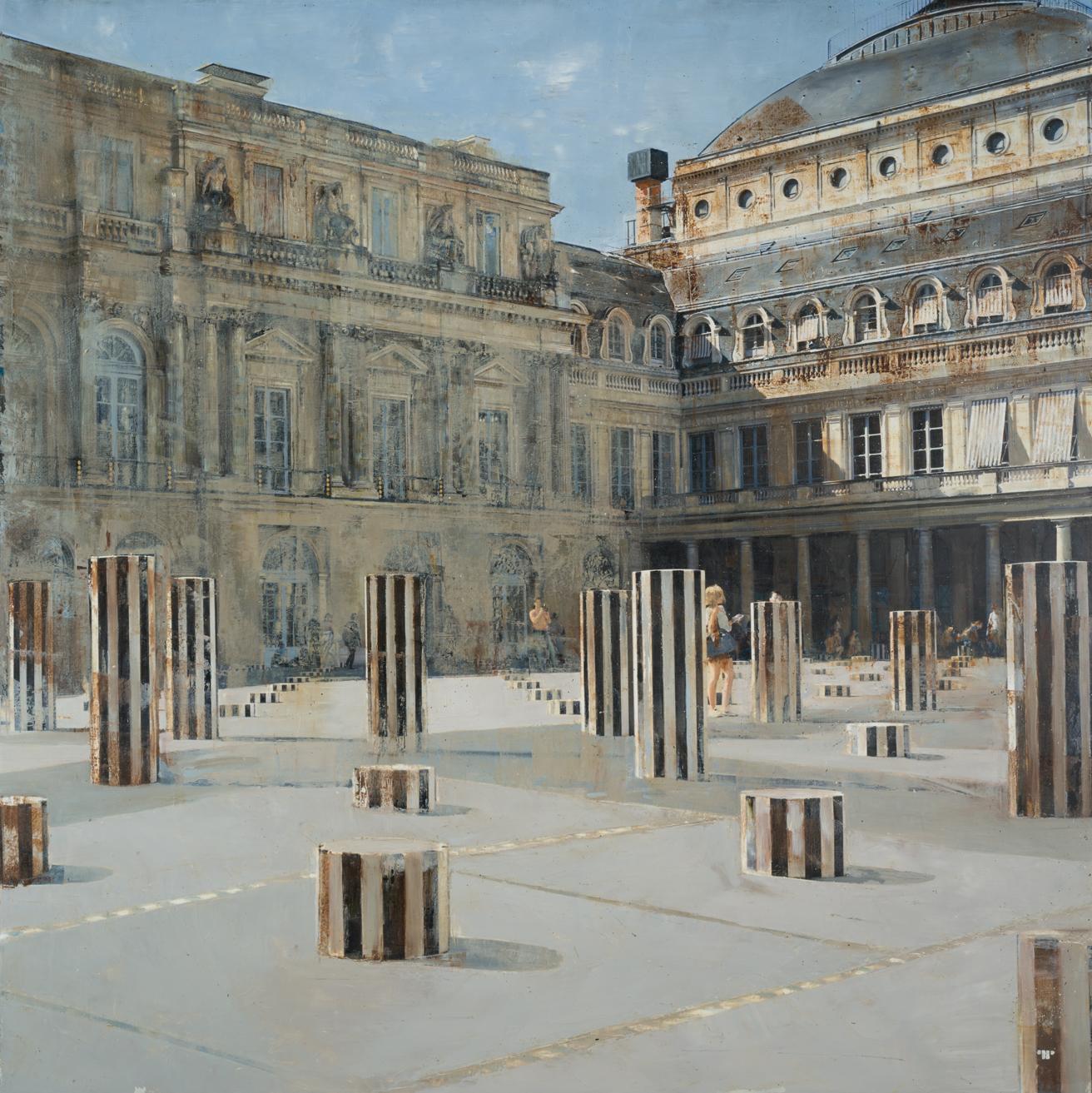 Patrick Pietropoli Figurative Painting - Palais Royal
