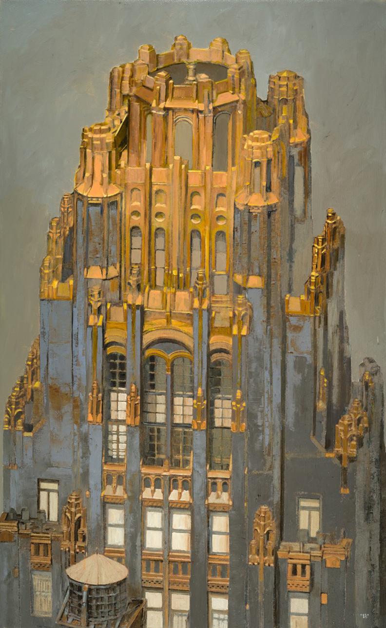 Patrick Pietropoli Figurative Painting - Radiator Building II