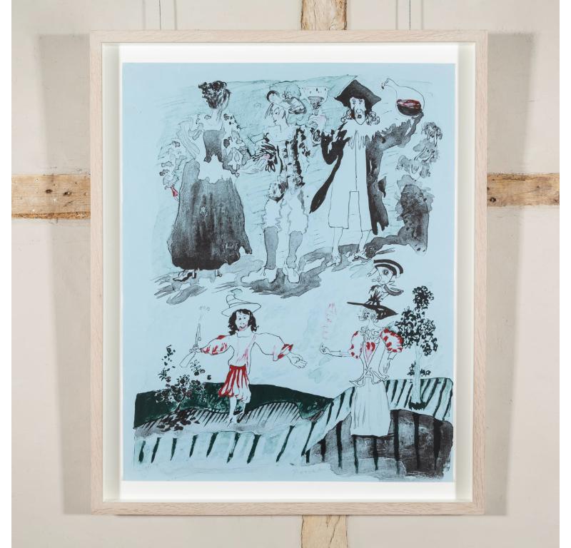 Northern Lass, from Europaeische Graphik VII by Patrick Procktor, 1971 For Sale 1