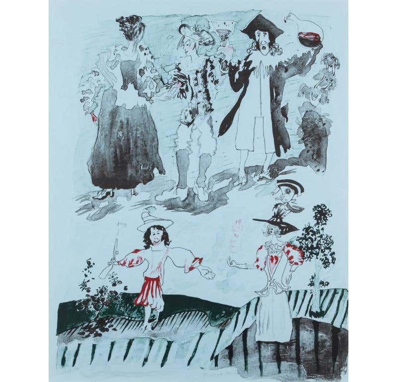 Northern Lass, from Europaeische Graphik VII by Patrick Procktor, 1971