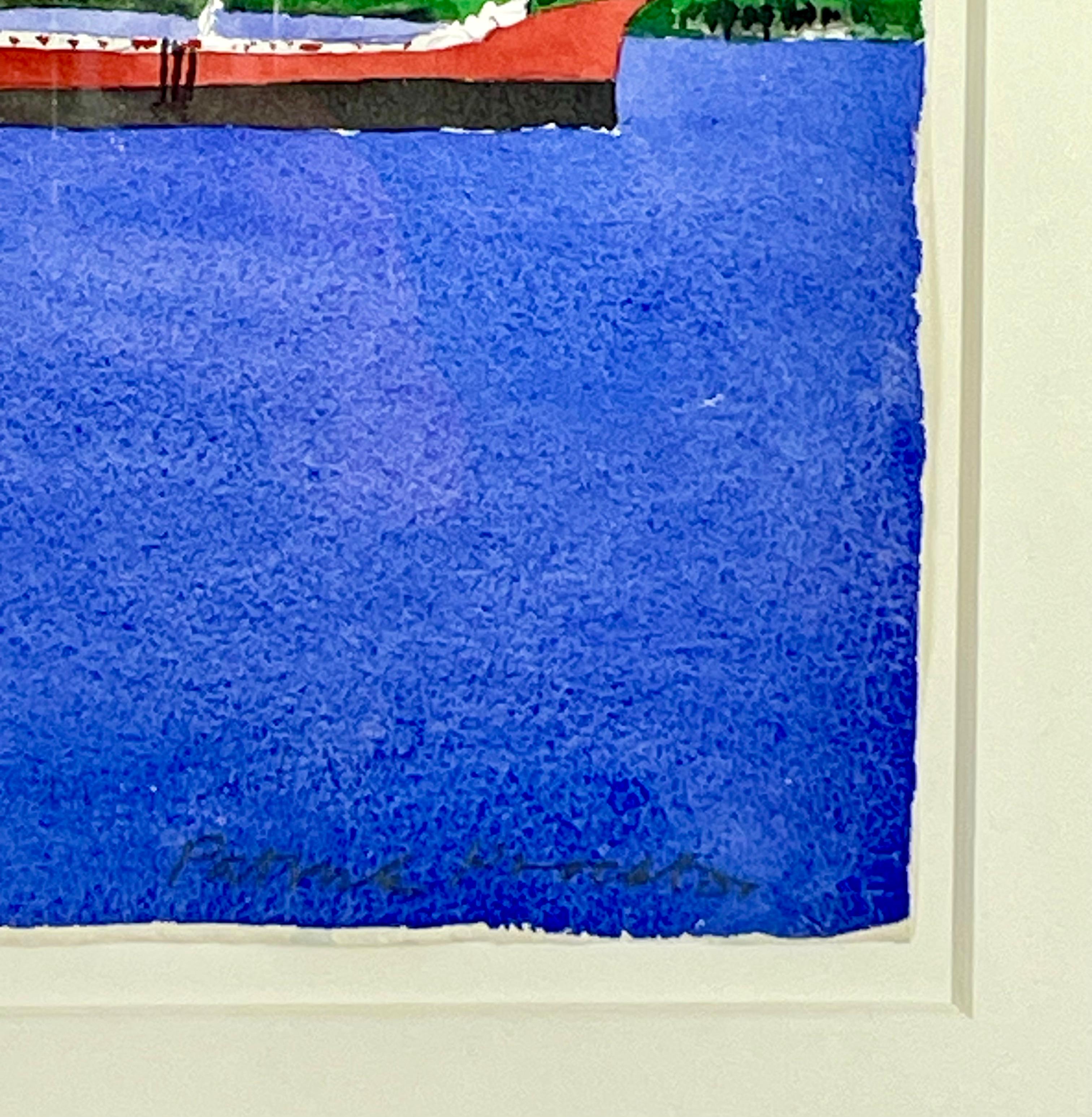 Patrick Procktor RA RE RWS, Britisch (1936-2003 ) Aquarell C 1990 (Englisch) im Angebot