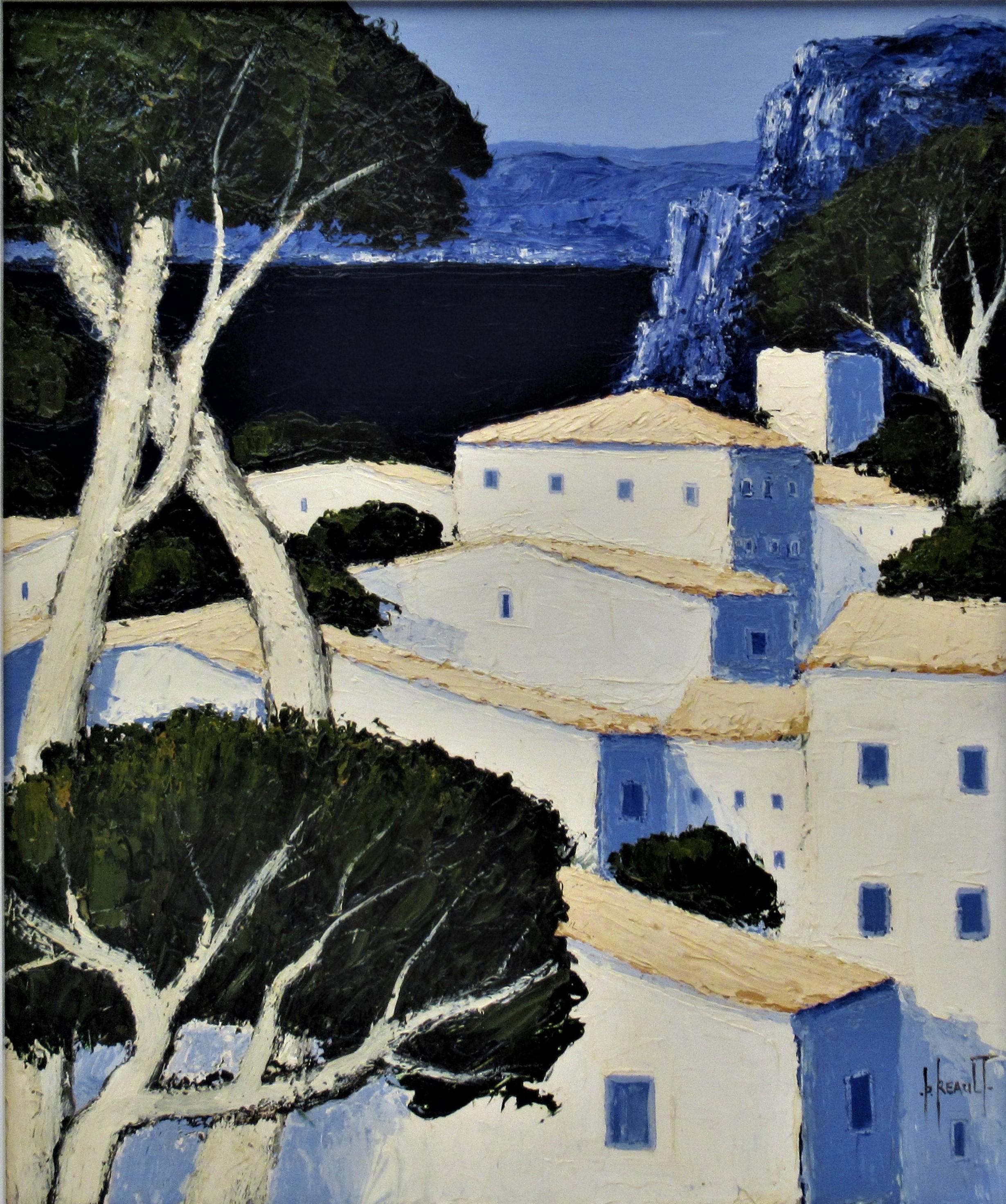 Paysage de Provence - Painting by Patrick Reault