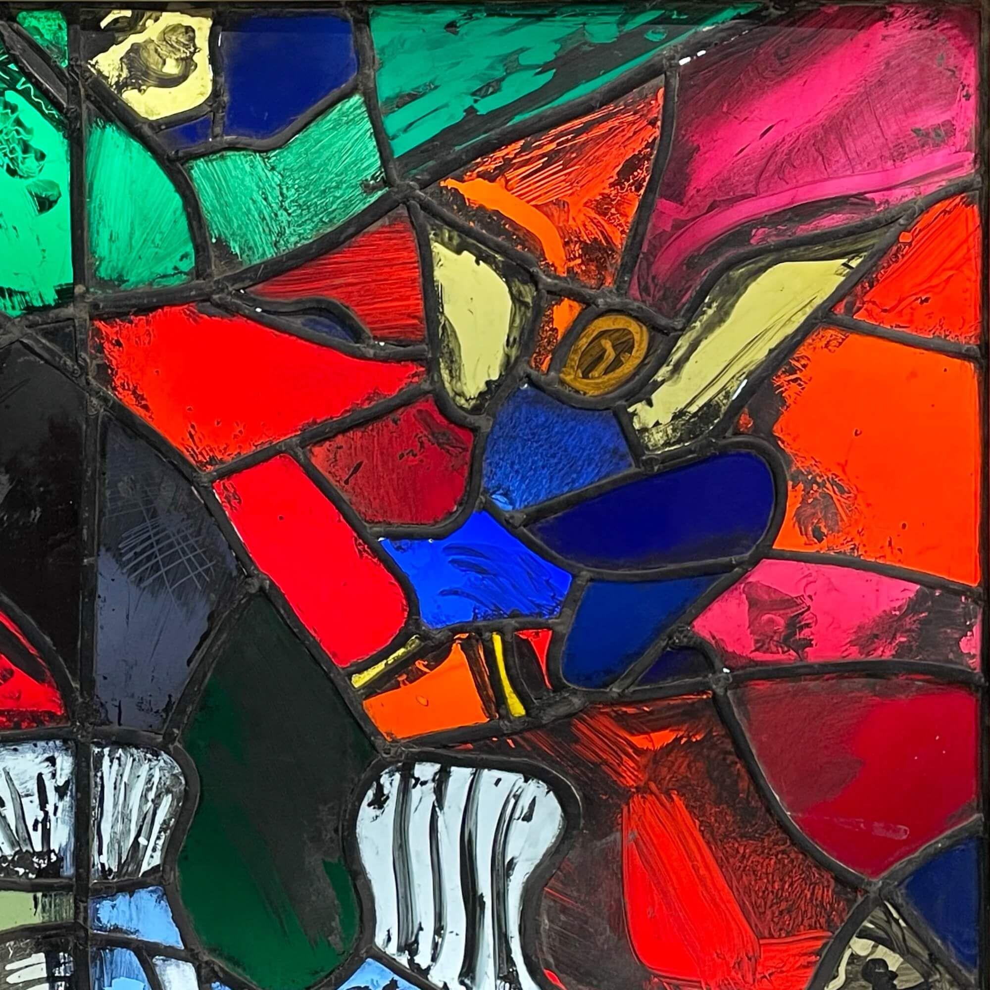 Patrick Reyntiens 'B.1925' Abstraktes Buntglasfenster (Moderne der Mitte des Jahrhunderts) im Angebot