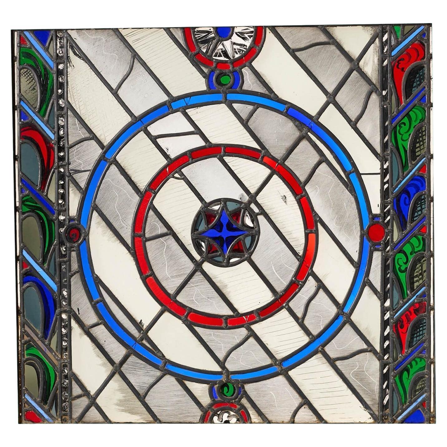 Patrick Reyntiens 'B.1925' Ventana contemporánea de vidrio emplomado