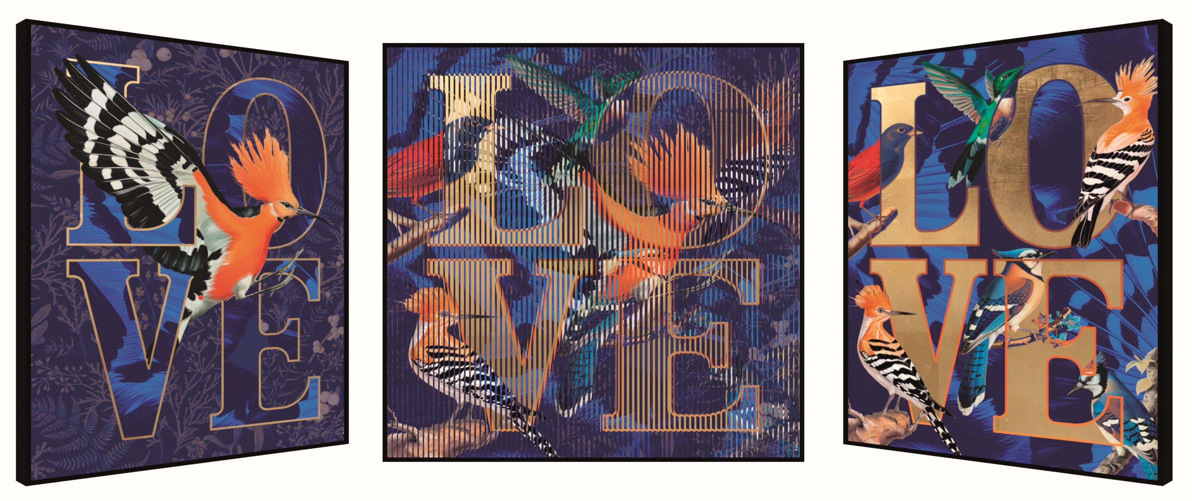 Des oiseaux partout - Mixed Media Art de Patrick Rubinstein