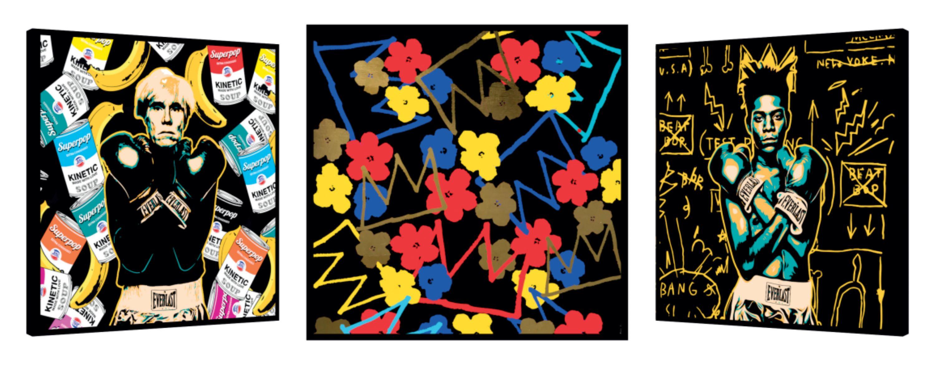 Fighting with Flowers - Mixed Media Art by Patrick Rubinstein