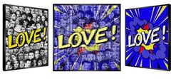 I Love Montmartre, imprimé couleur,  2021, art cinétique pop contemporain, 76,2 cm 