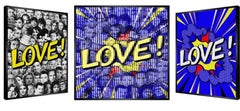 I Love Montmartre, impression couleur  2021, art cinétique pop contemporain, 30 pouces