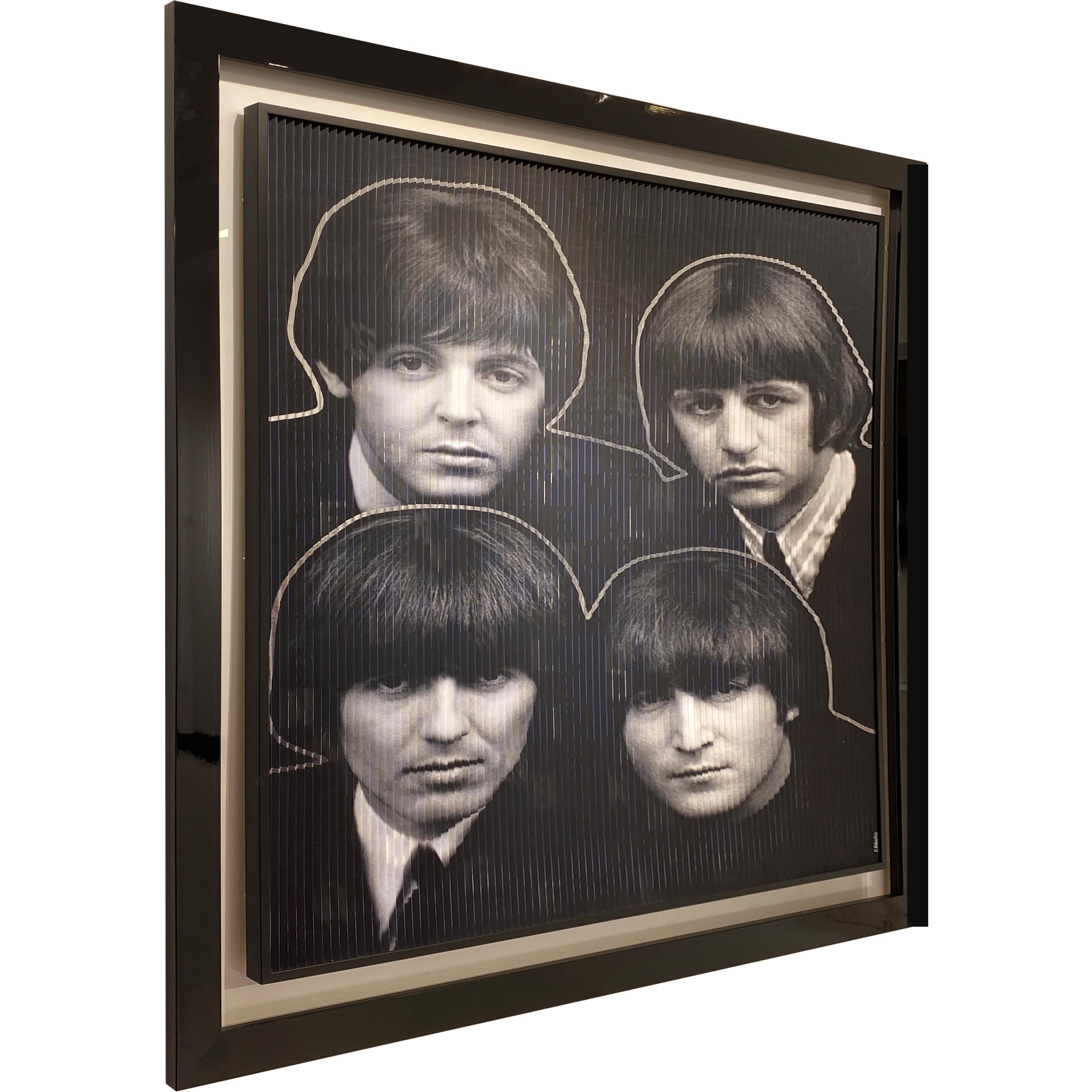 Oh Our Dear Beatles, Kinetic - Mixed Media - Contemporary Mixed Media Art by Patrick Rubinstein