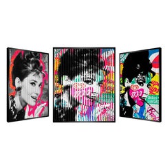 People & Brand "Hepburn", Kinetic Artwork on Panel