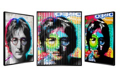 People & Brand « Lennon »:: œuvre d'art cinétique sur panneau