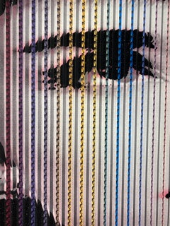 Audrey rose, techniques mixtes et poussière scintillante, 2020, pop art  4'6'', Rubinstein