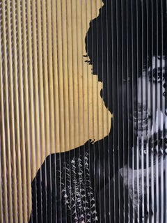 Symbol Of Love, mixed media with gold leaf, 2022, kinetic art, 4'2'', Rubinstein