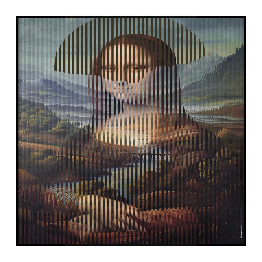 Vermisste Mona (Kinetisch), Painting, von Patrick Rubinstein
