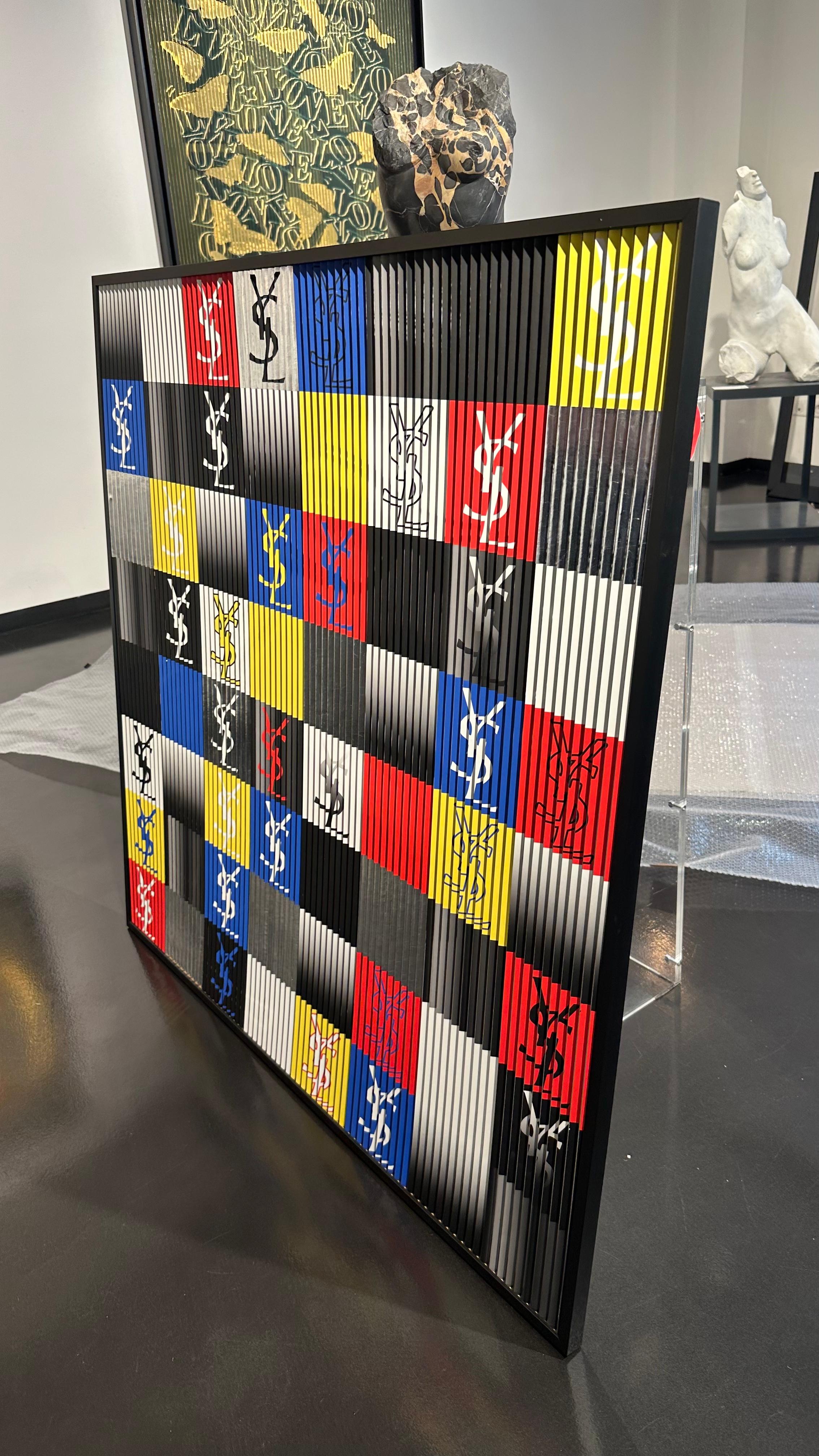 Einzigartiges Werk von Patrick Rubinstein, einem der berühmtesten zeitgenössischen französischen Künstler der Welt.

Dieses Kunstwerk ist in perfektem Zustand, nie zuvor besessen.
Es ist in Mischtechnik mit 22 Karat Blattgold und Silberbeschichtung