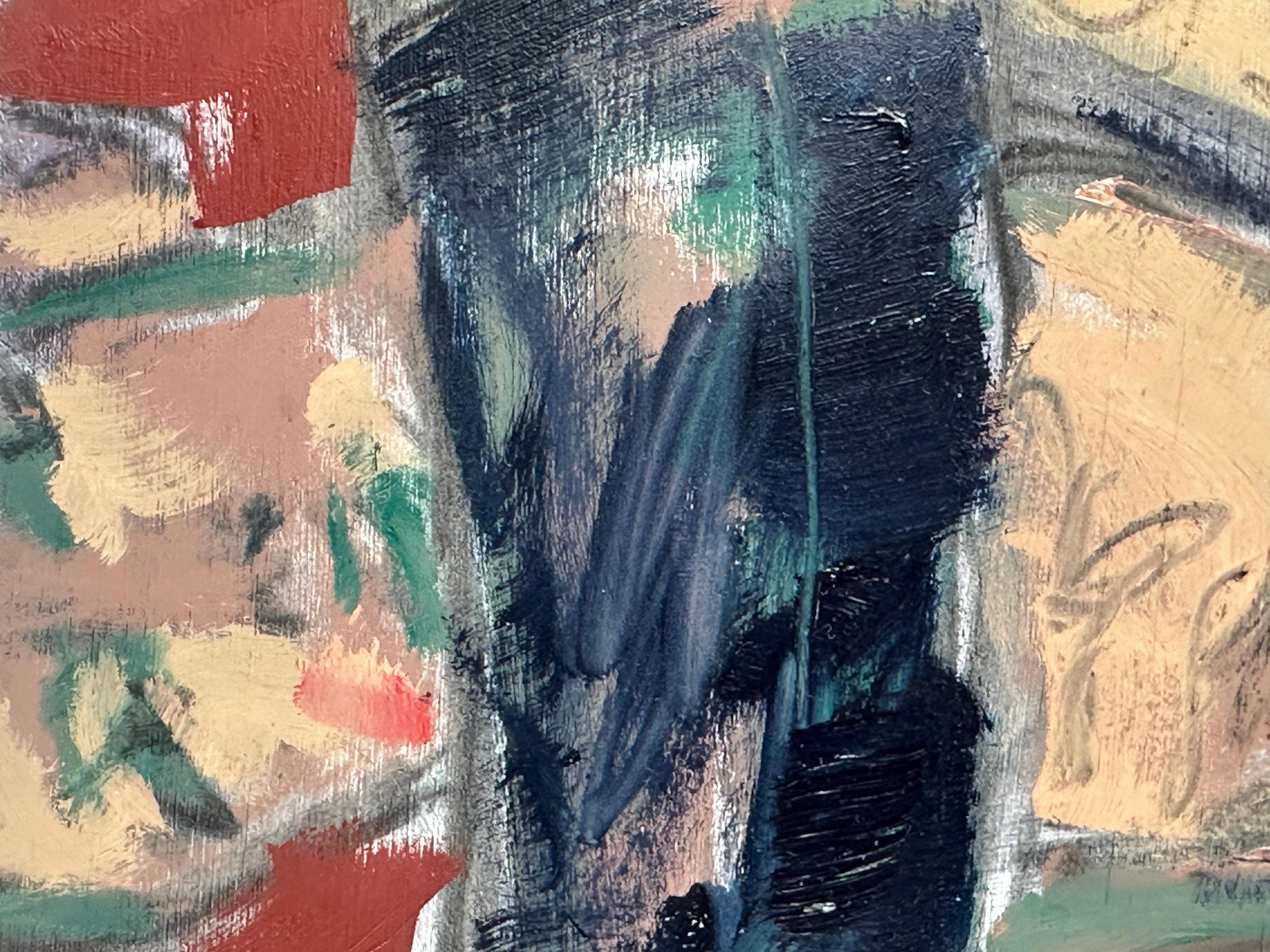 Engel I (Leatherman Erotische Fetisch Malerei) – Painting von Patrick Terenchin