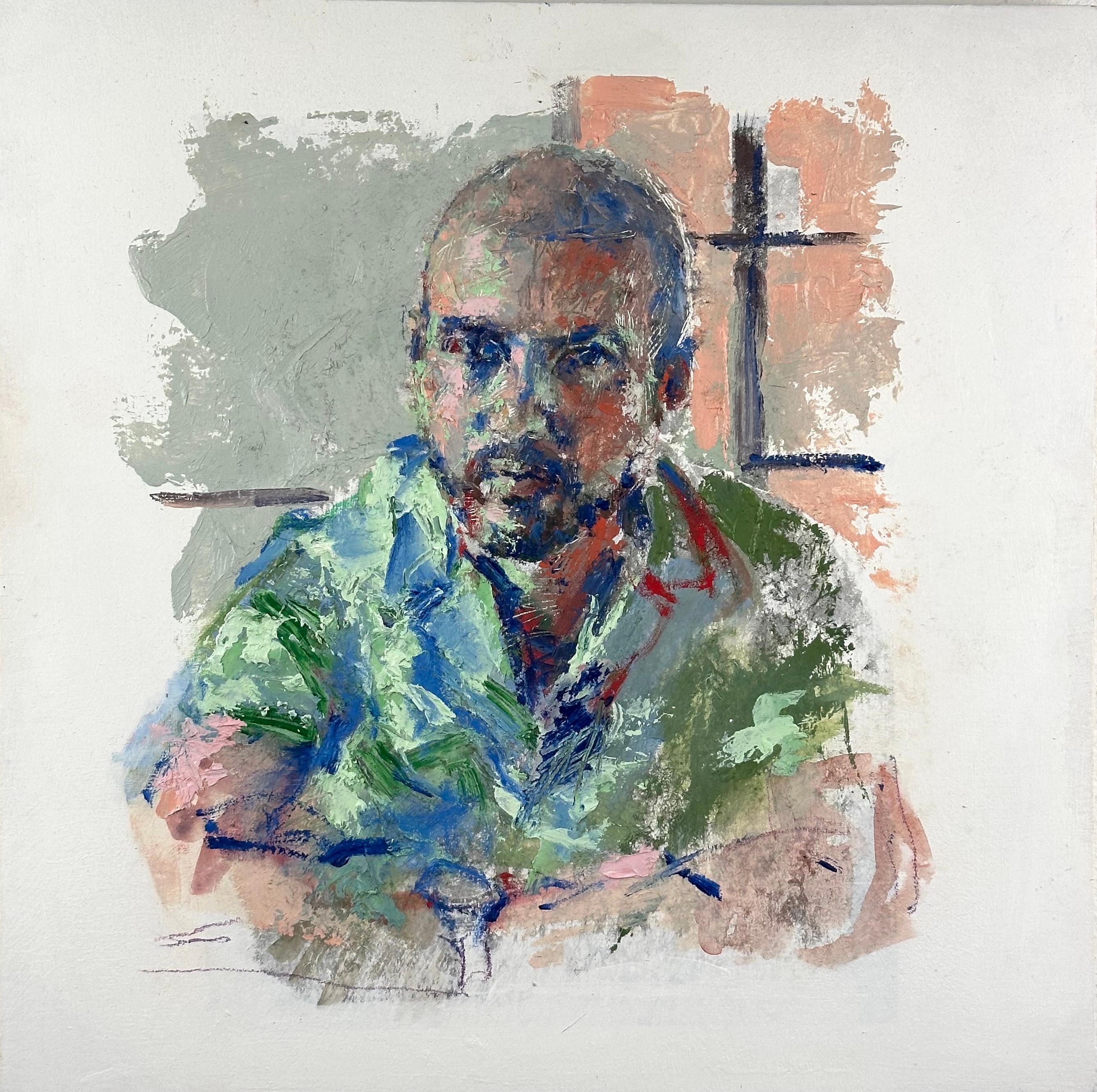 Patrick Terenchin Figurative Painting – Angelo (männliches Porträt)
