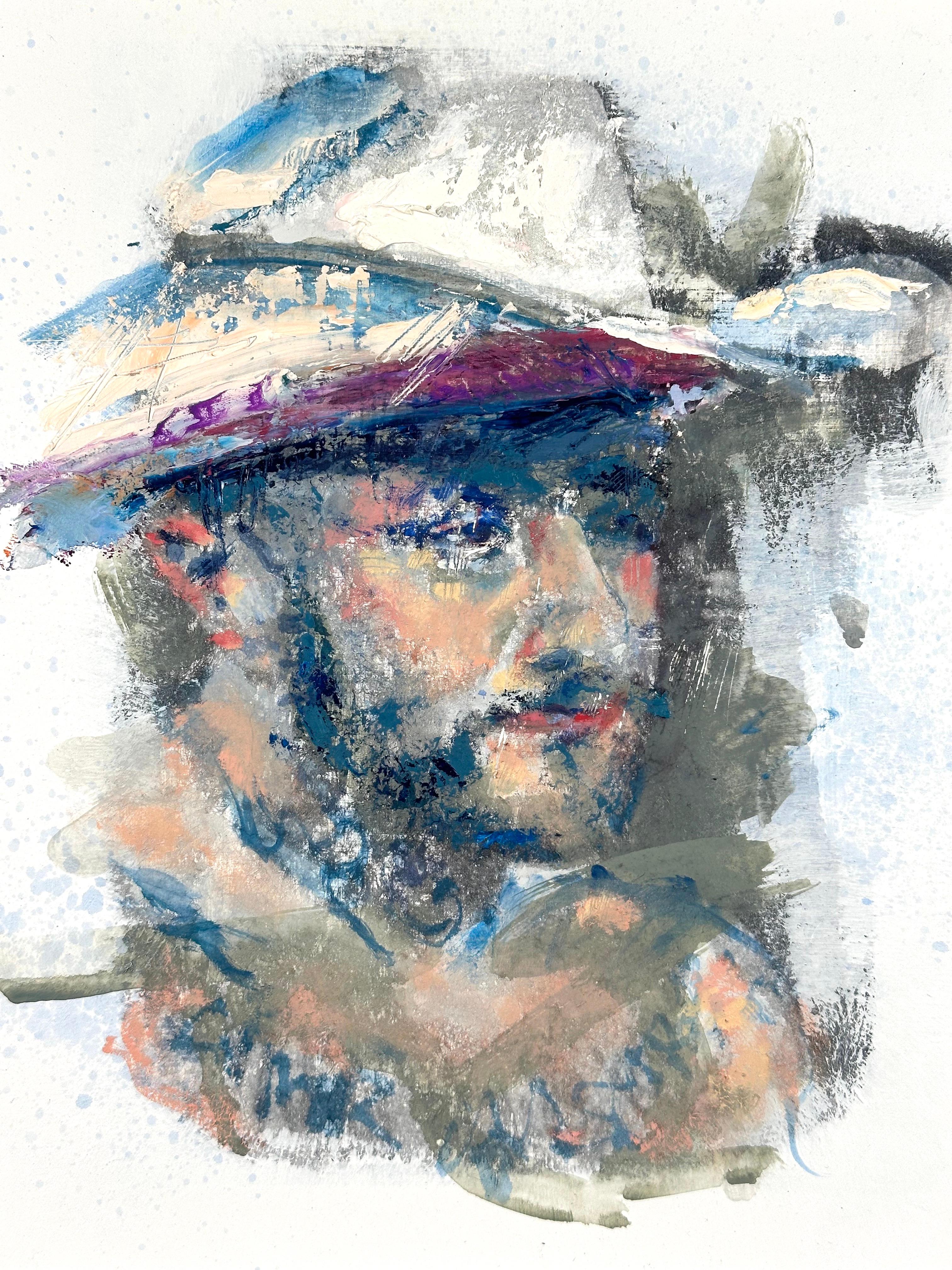 Crush Daddy (erotisches männliches Tänzerporträt) (Abstrakt), Painting, von Patrick Terenchin