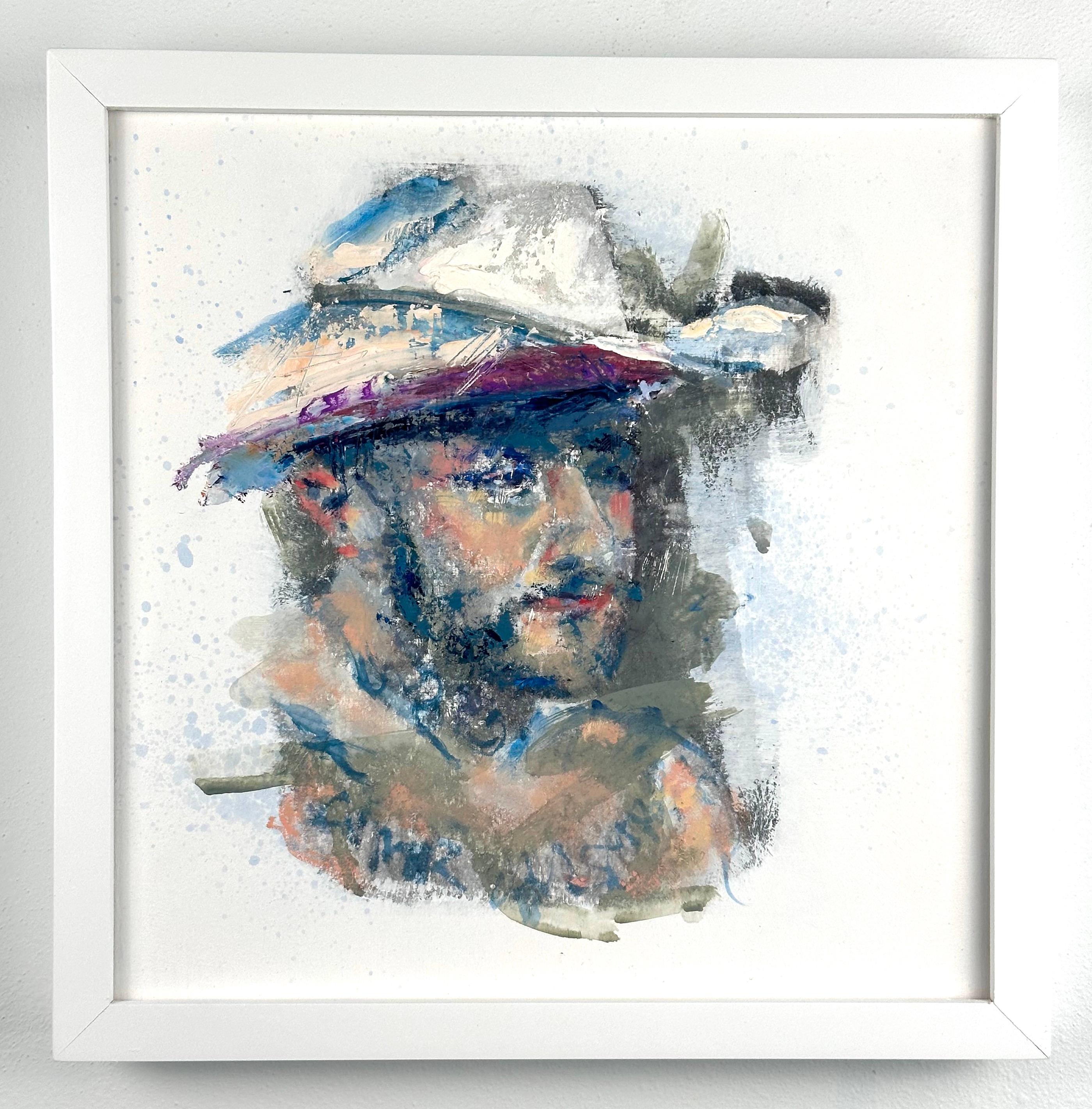 Crush Daddy (erotisches männliches Tänzerporträt) – Painting von Patrick Terenchin