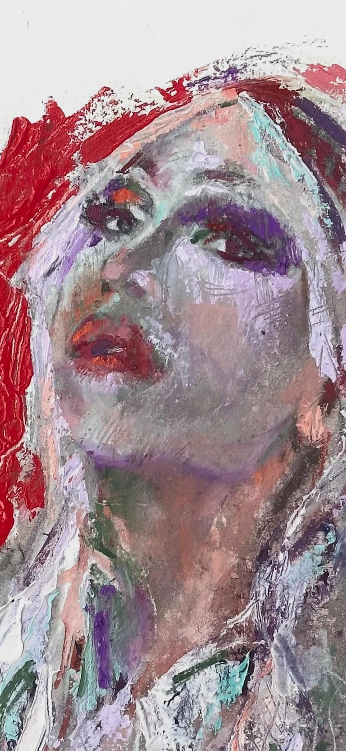 Daisy Deadpetals (Drag Queen portrait) - Abstract Painting by Patrick Terenchin