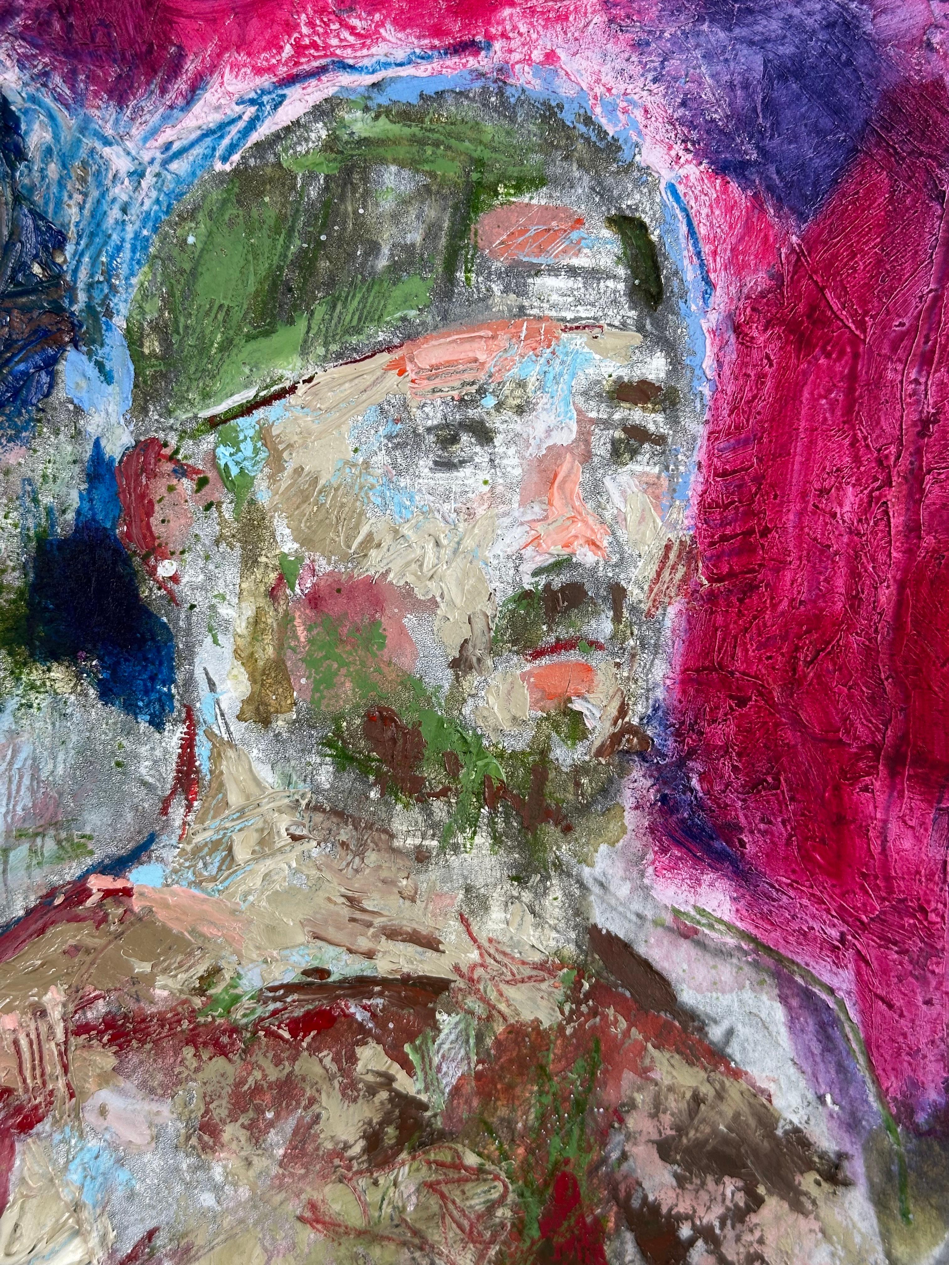 Go Hard (Pool Party) - Painting by Patrick Terenchin