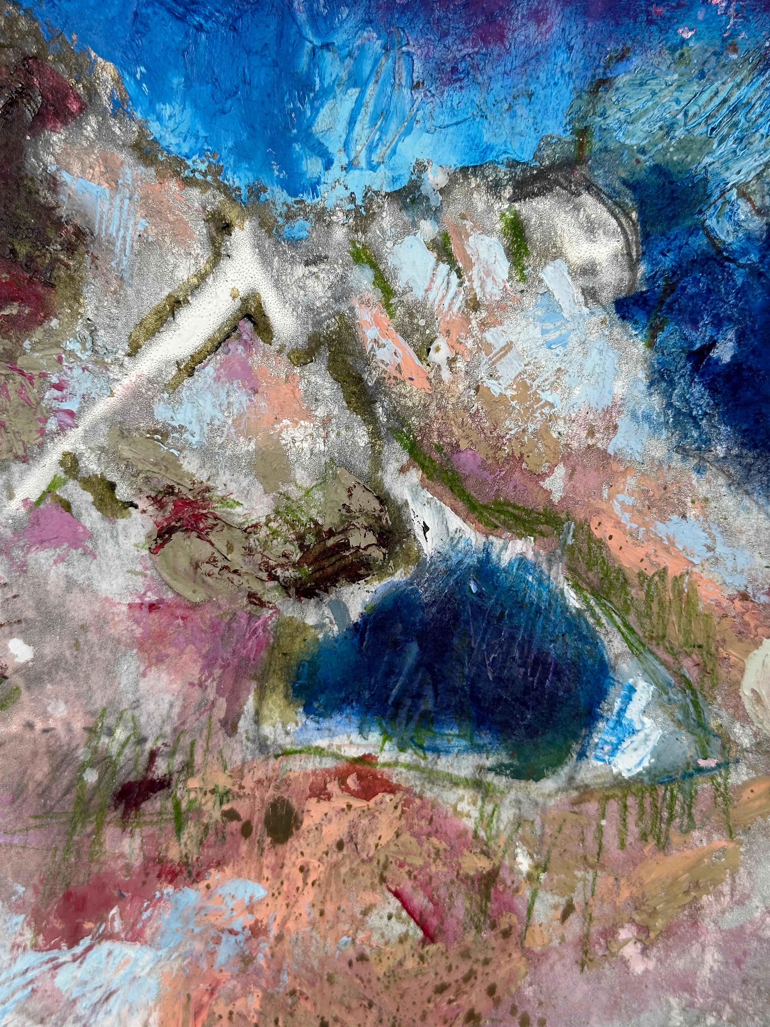 Go Hard (Pool Party) - Abstract Painting by Patrick Terenchin