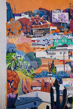 In the Garden of Ebeneezer Goode - Los Angeles Hillside in Mid-Century Colors