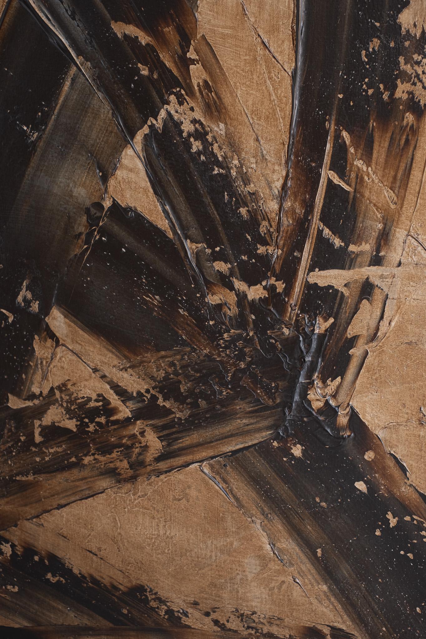 ABSTRACT Contemporary Abstract Patrick van Riemsdijk Earth colors Gestural For Sale 9