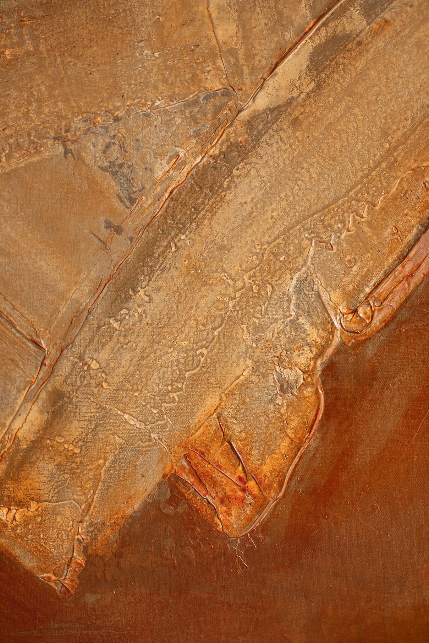 ABSTRACT Contemporary Abstract Patrick van Riemsdijk Earth colors Gestural For Sale 1