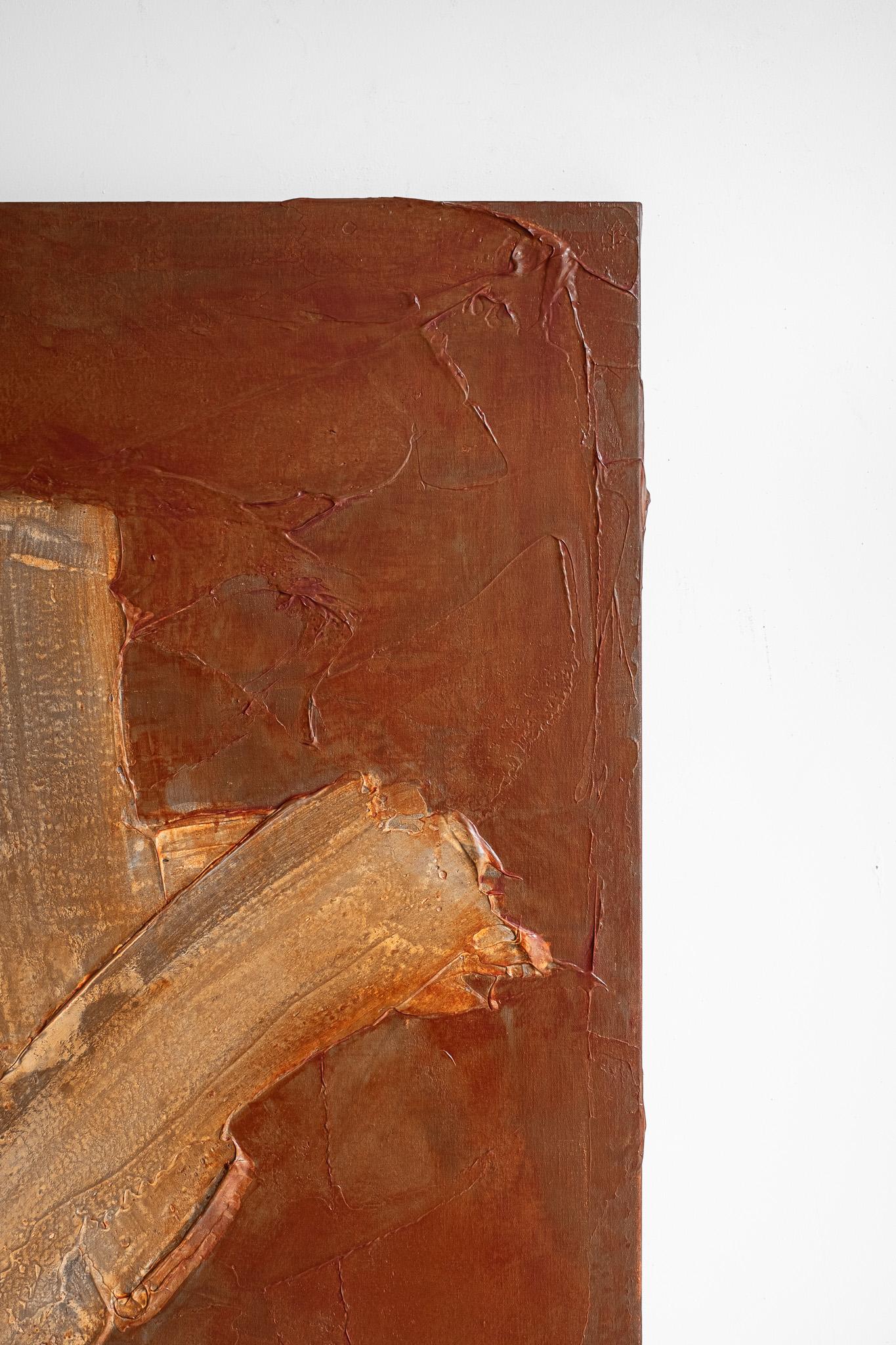 ABSTRACT Contemporary Abstract Patrick van Riemsdijk Earth colors Gestural For Sale 2
