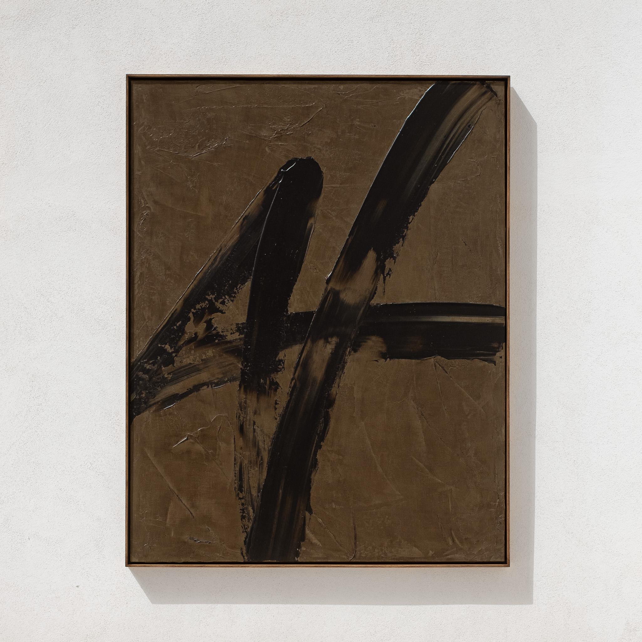 ABSTRACT Contemporary Abstract Patrick van Riemsdijk Earth colors Gestural For Sale 4