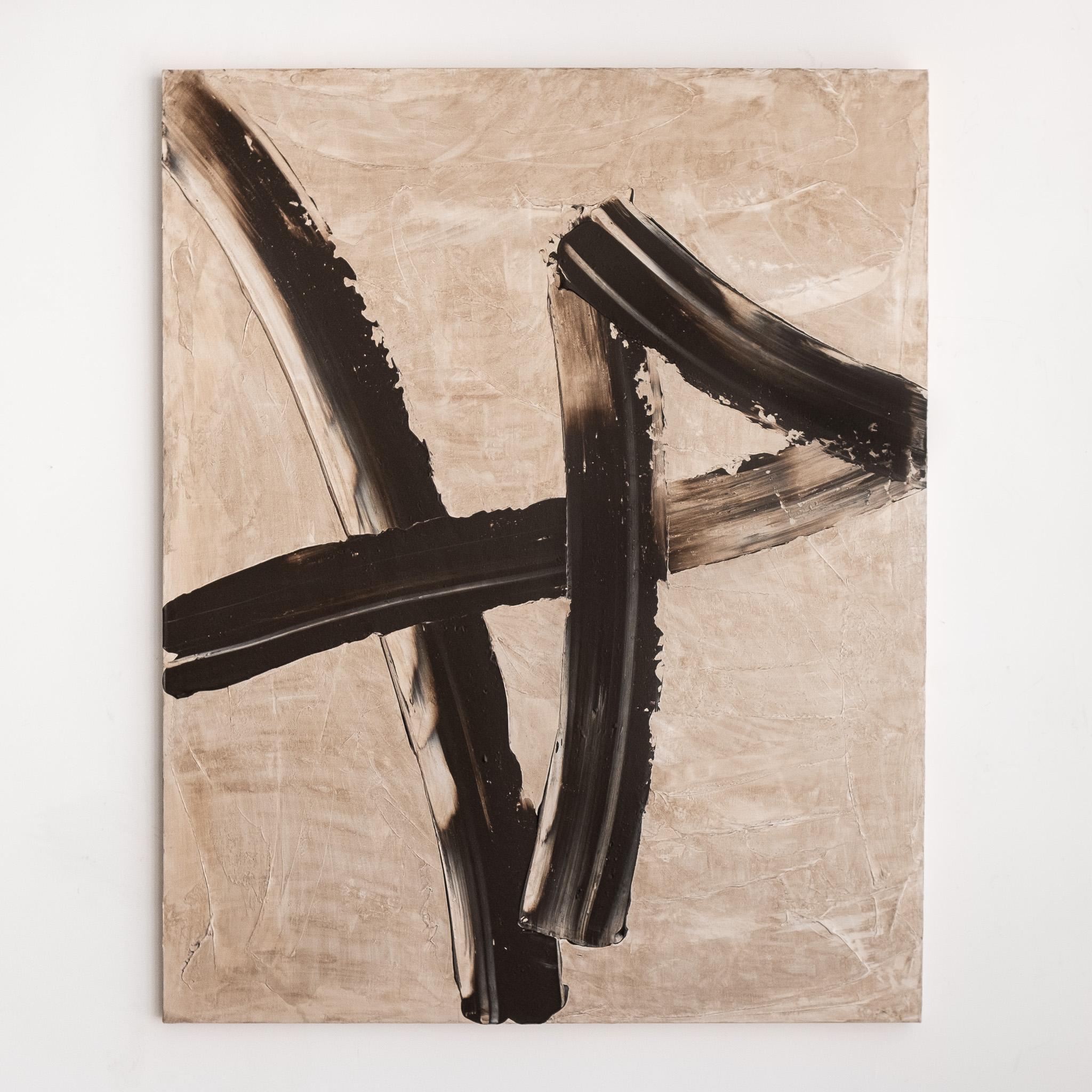 ABSTRACT Contemporary Abstract Patrick van Riemsdijk Earth colors Gestural For Sale 5