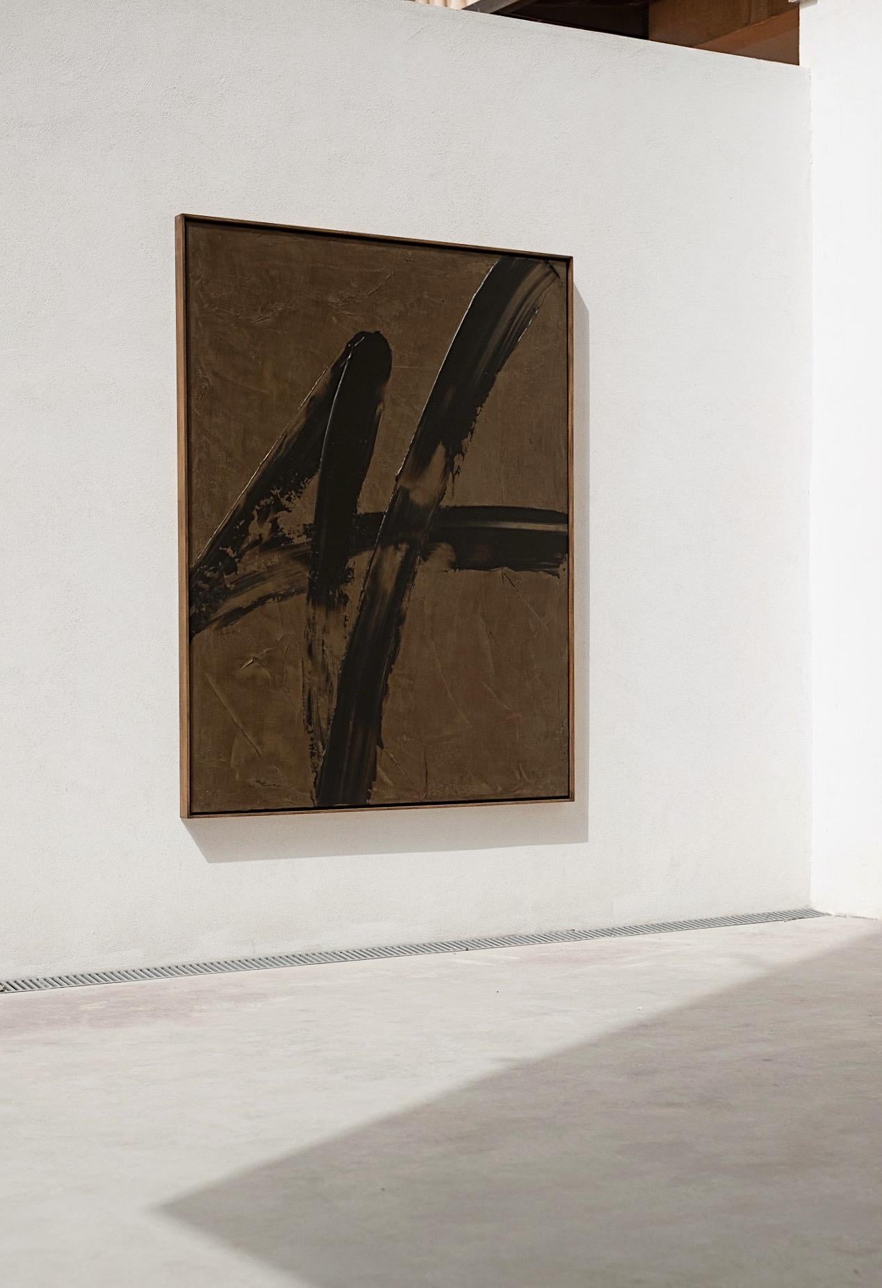 ABSTRACT Contemporary Abstract Patrick van Riemsdijk Earth colors Gestural For Sale 5