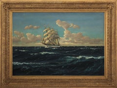 Patrick von Kalckreuth, 1898-1970, 'Full Sail’ Oil on Canvas, Signed