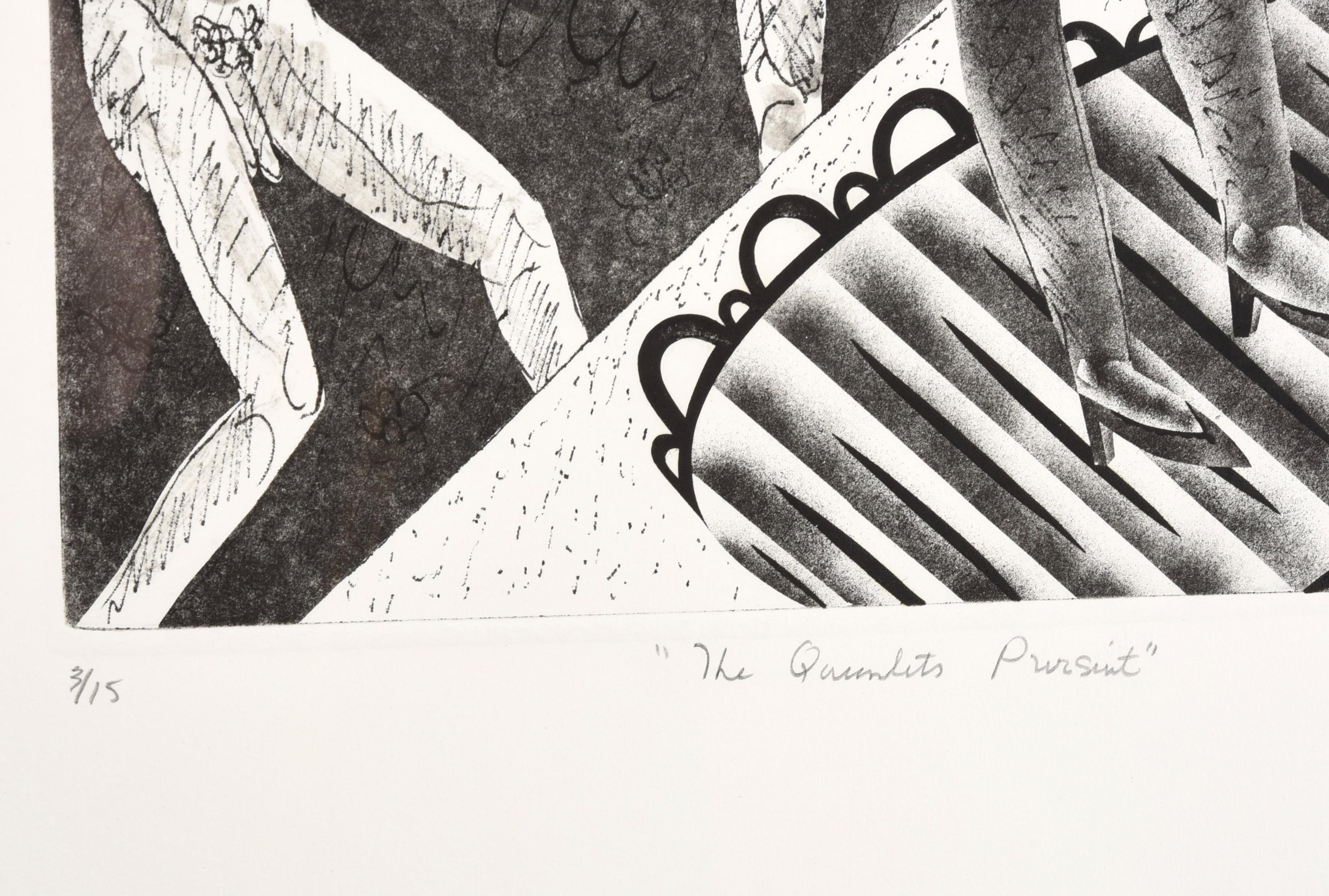 Patrick Wadley (1950-1992) Austin, Texas, signierter, nummerierter Druck im Zustand „Gut“ im Angebot in Sarasota, FL