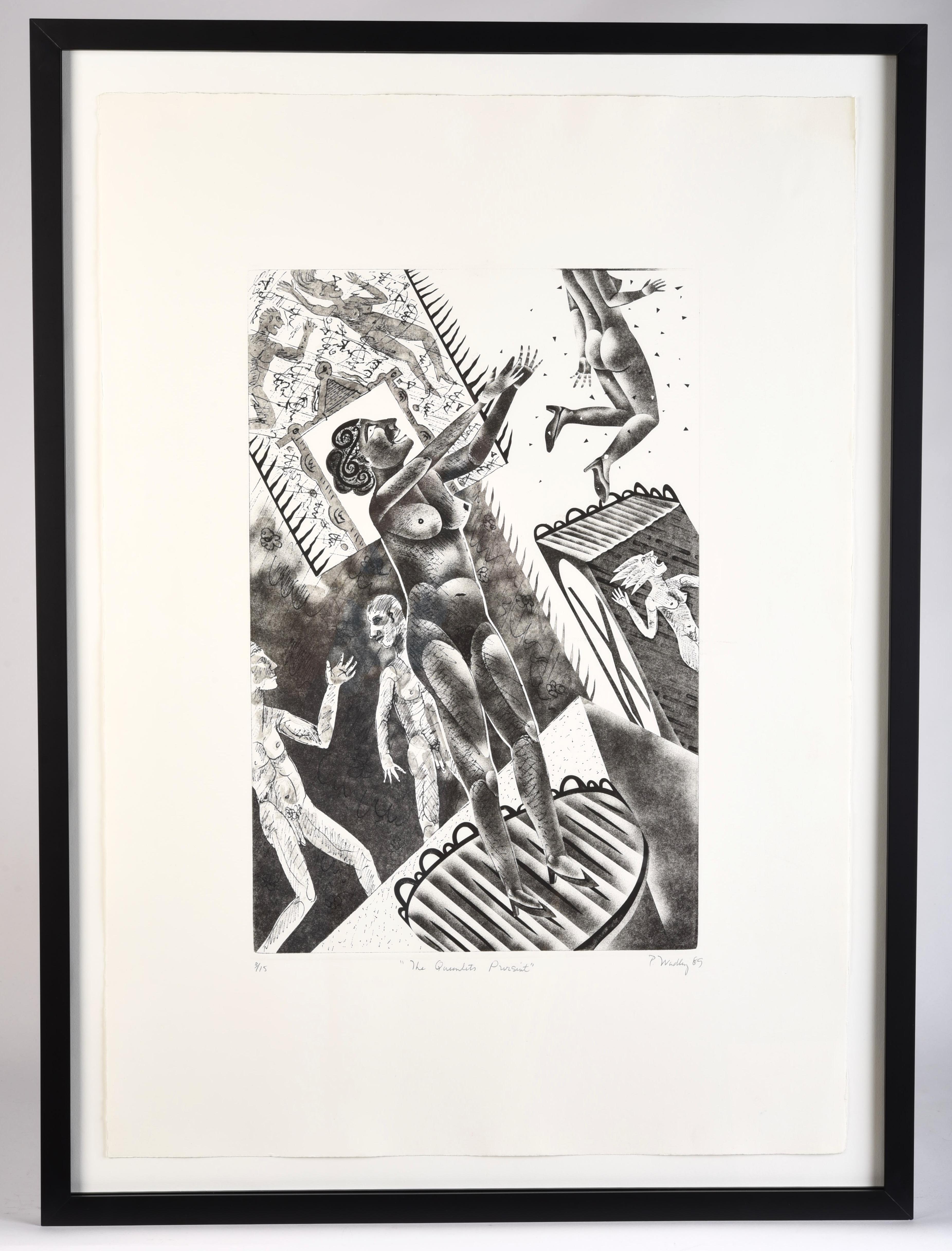 Patrick Wadley (1950-1992) Austin, Texas, signierter, nummerierter Druck (20. Jahrhundert) im Angebot