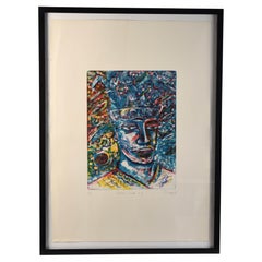 Patrick Wadley (1950-1992) Signed Modernist Print