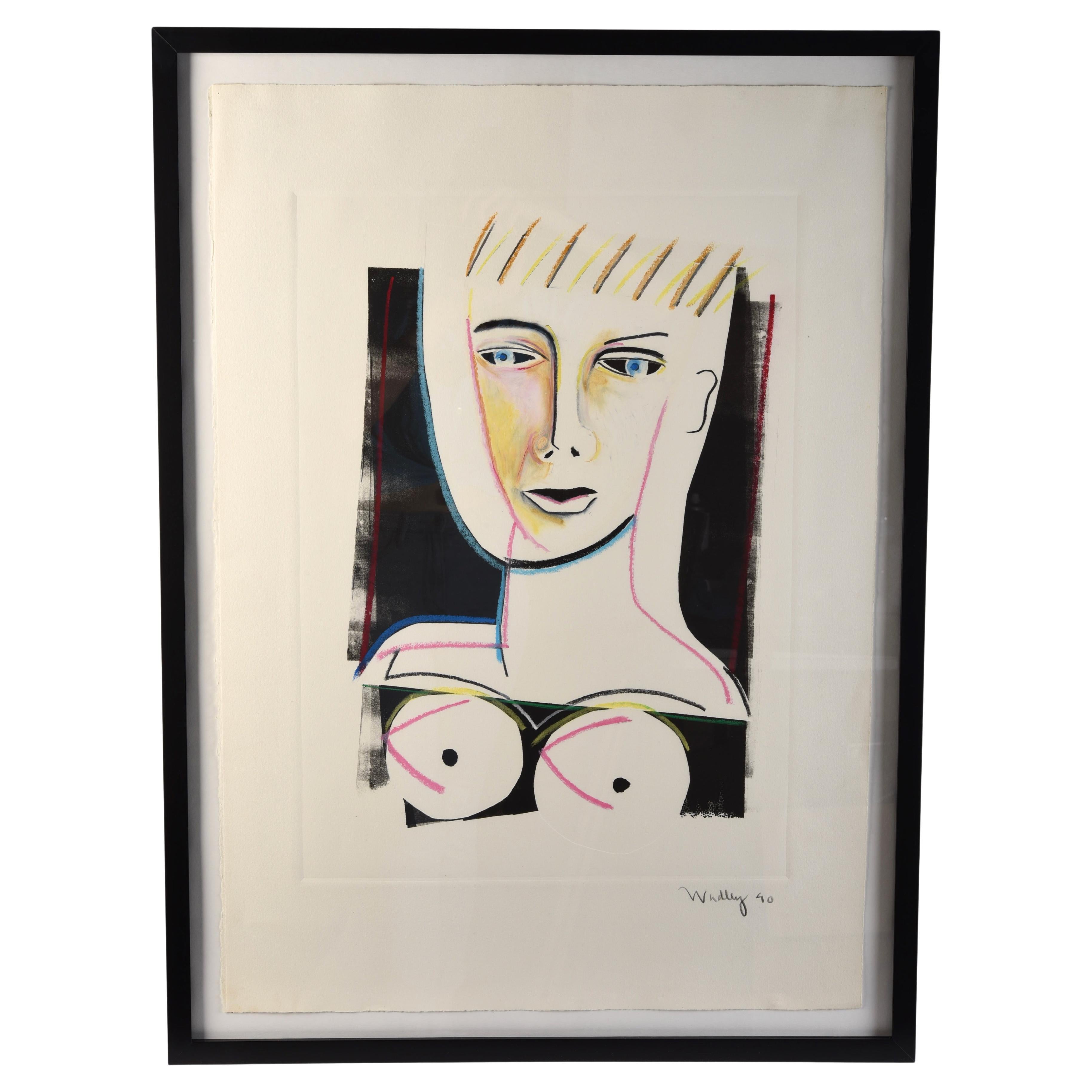 Patrick Wadley (1950-1992) Signed Nude Numbered Print For Sale