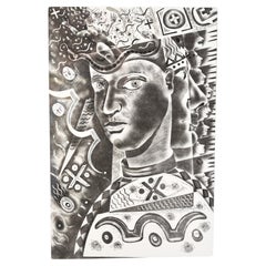 Patrick Wadley (1950-1992), estampe de portrait numérotée signée 