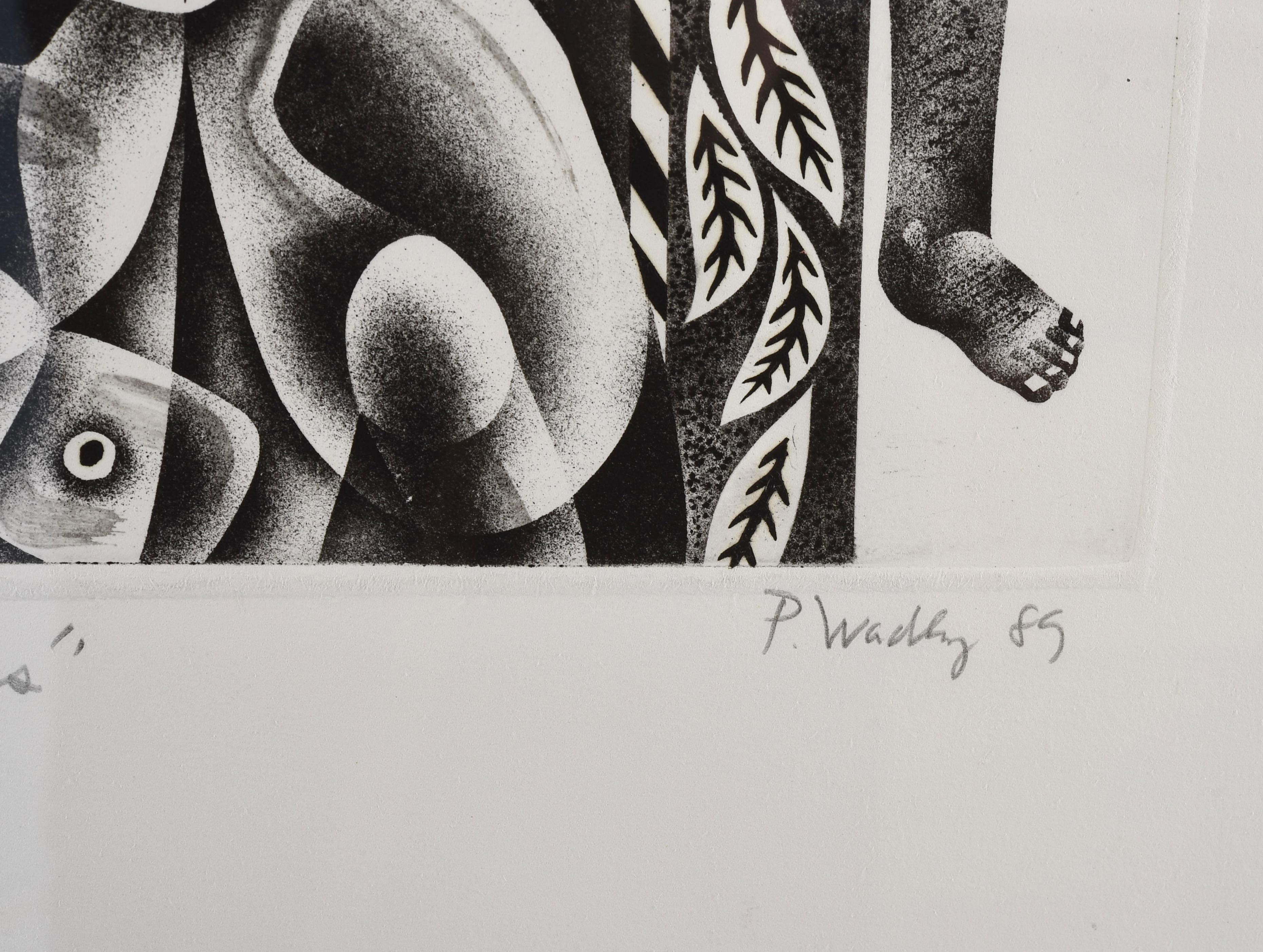 Mid-Century Modern Patrick Wadley (1950-1992) Signed Numbered Print For Sale