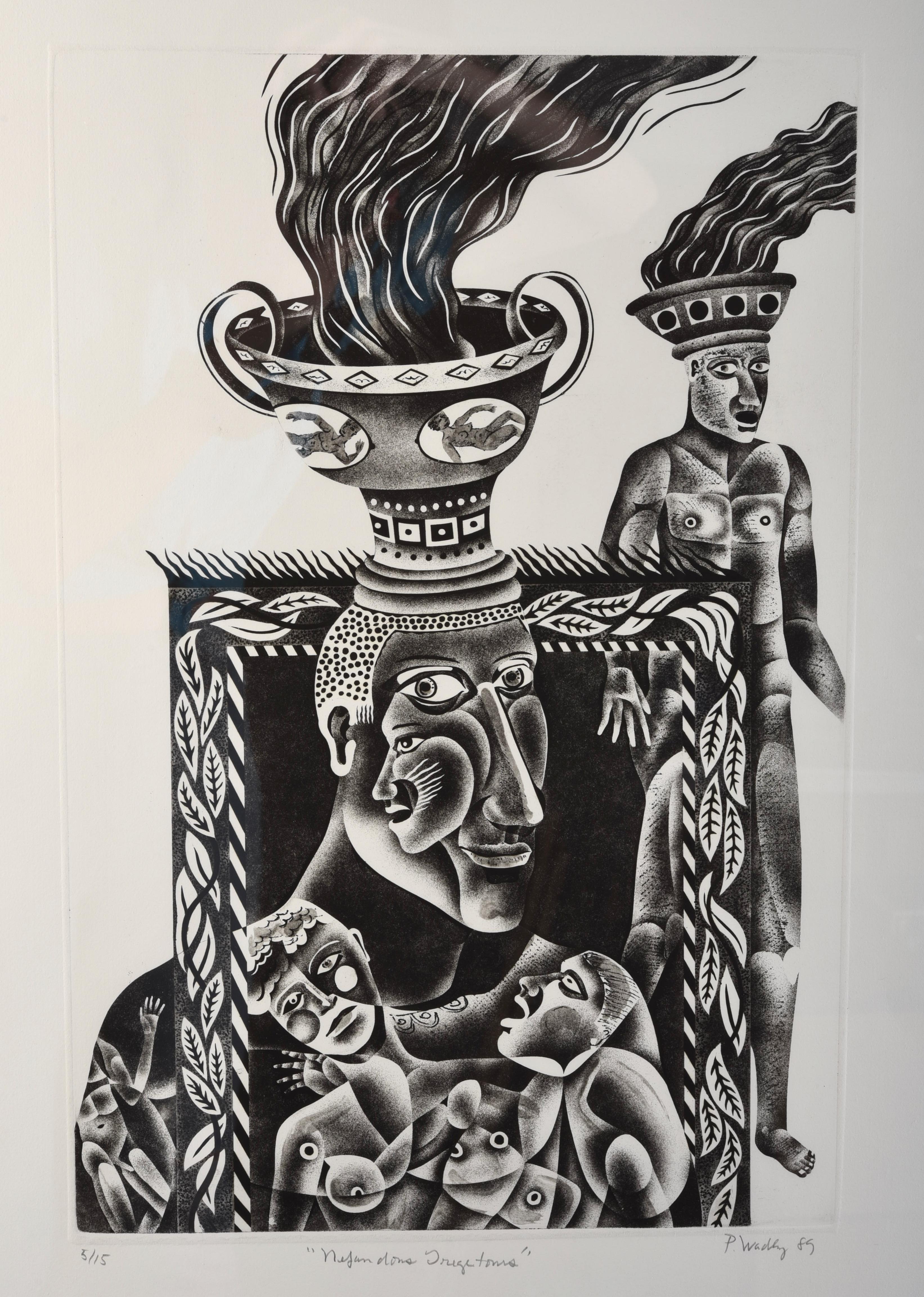 Patrick Wadley (1950-1992) Signed Numbered Print In Good Condition For Sale In Sarasota, FL
