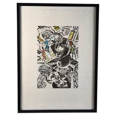 Patrick Wadley (1950-1992) Signed Party Print 