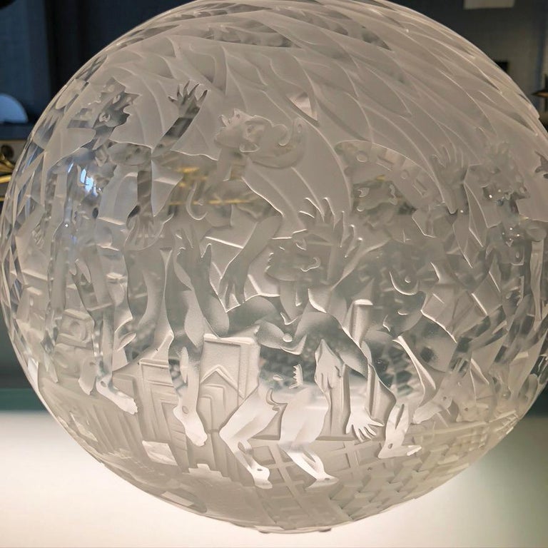 Patrick Wadley Fine Art Glass Sphere For Sale 2