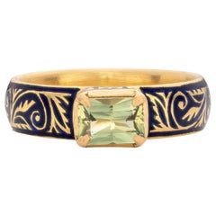 Patrika Ring with Australian Sapphire, 22 Karat Yellow Gold