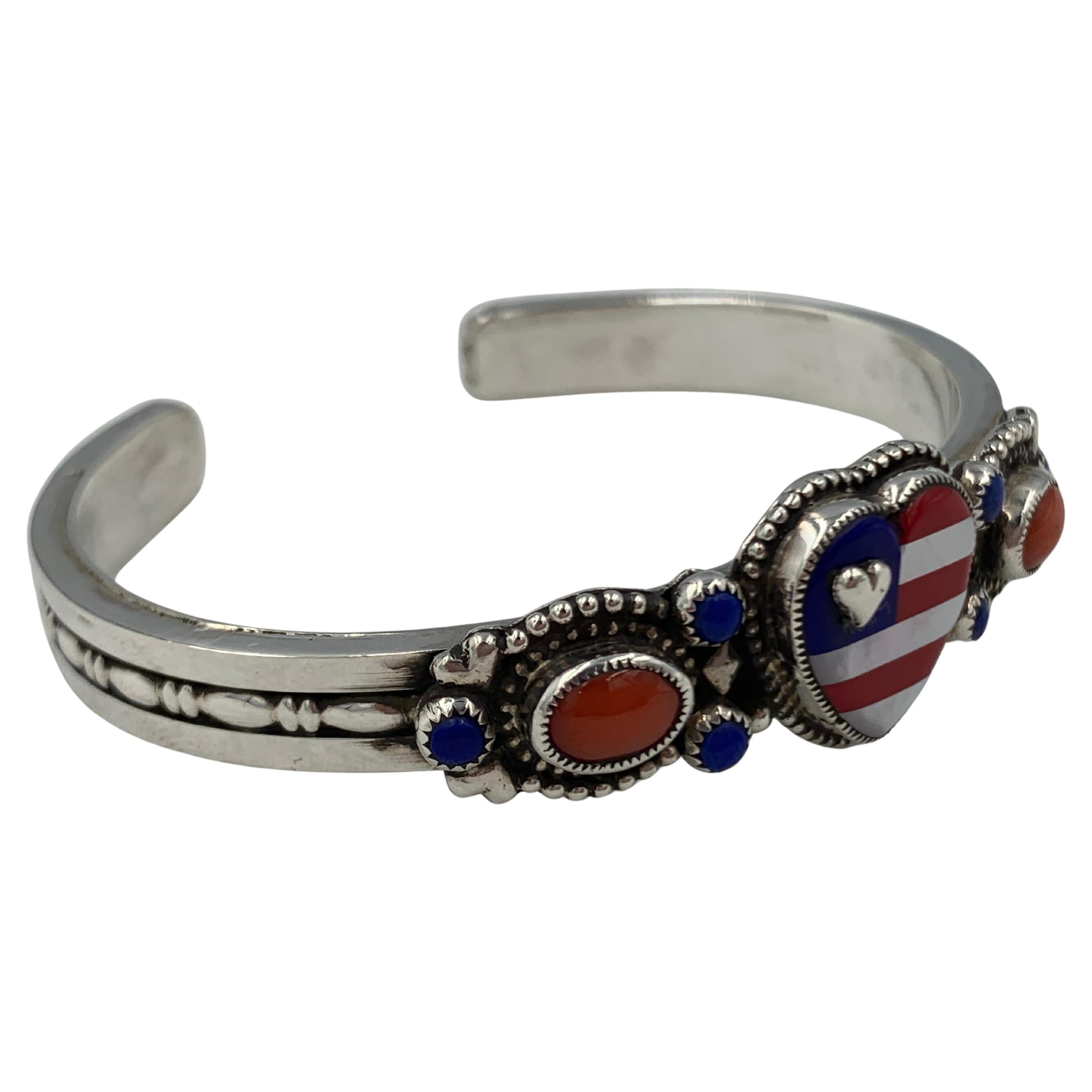 Women's or Men's Patriot Bracelet by Aldrich Art For Sale