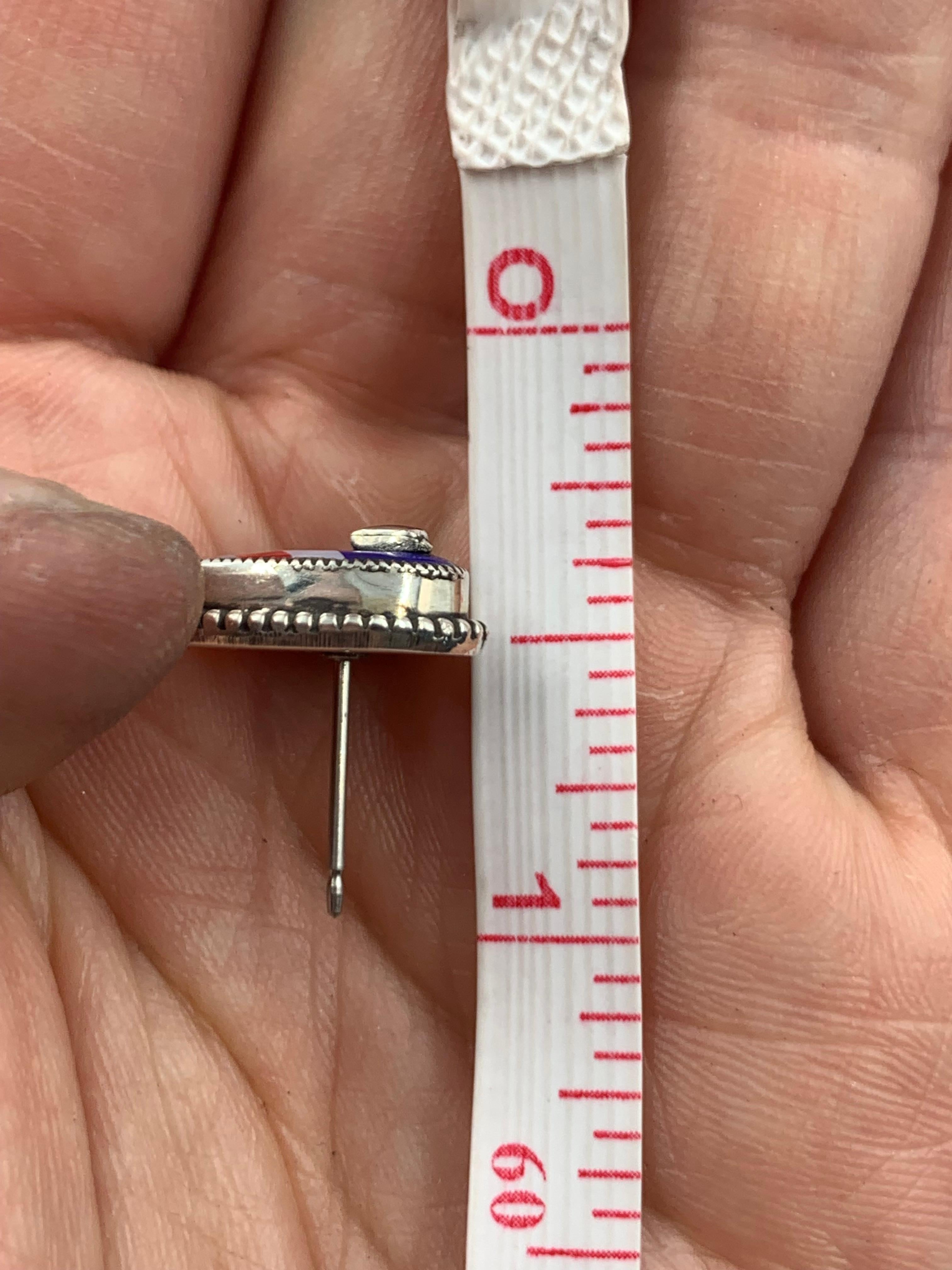 Patriot Stud Earrings by Aldrich Art For Sale 5