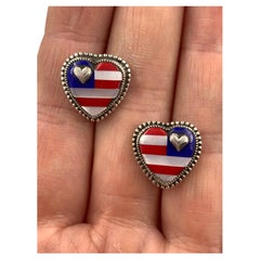 Patriot Stud Earrings by Aldrich Art